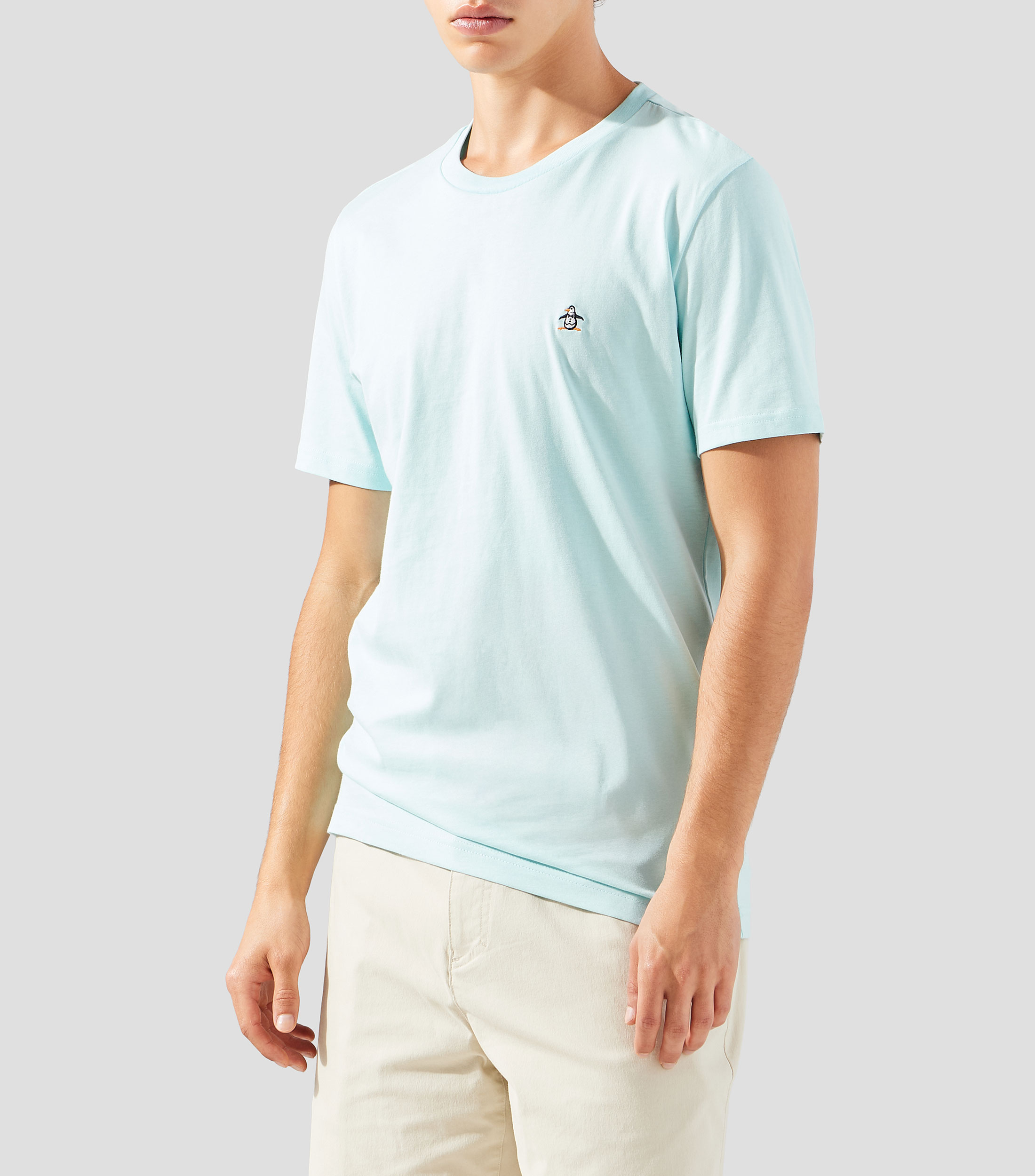 Playera cuello redondo manga corta lisa Hombre